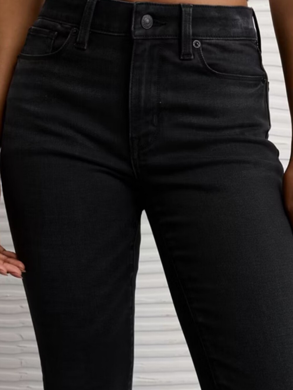 Women's Black Super Stretch American Eagle Jeans